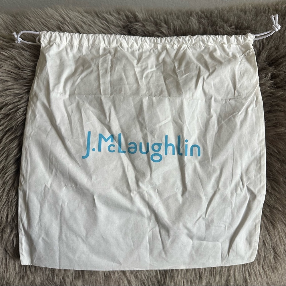 J. McLaughlin White Drawstring Dust Bag
